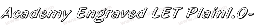 Academy Engraved LET Plain1.0字体转换